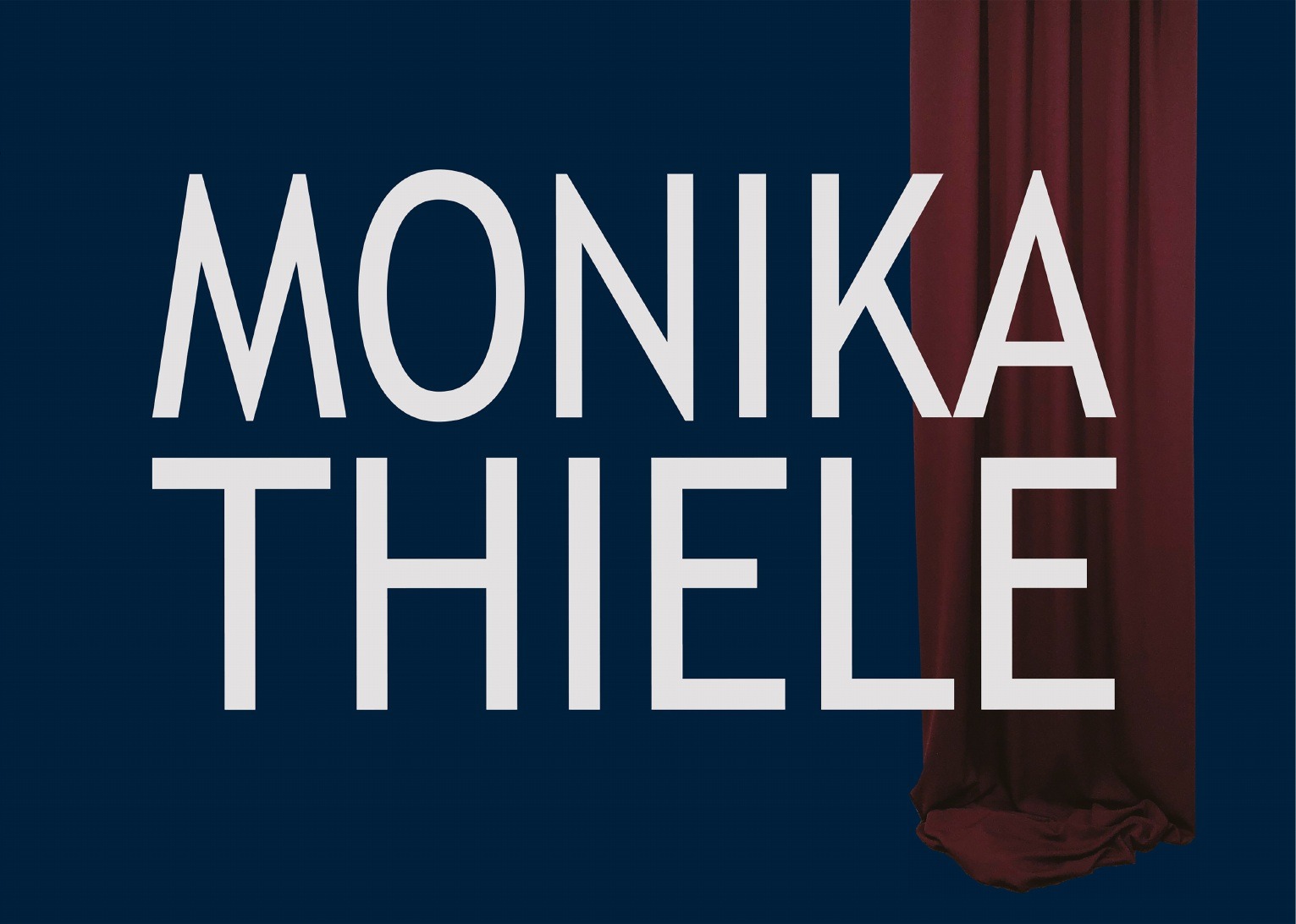 Katalogcover Monika Thiele – Der Vorhang, 2018