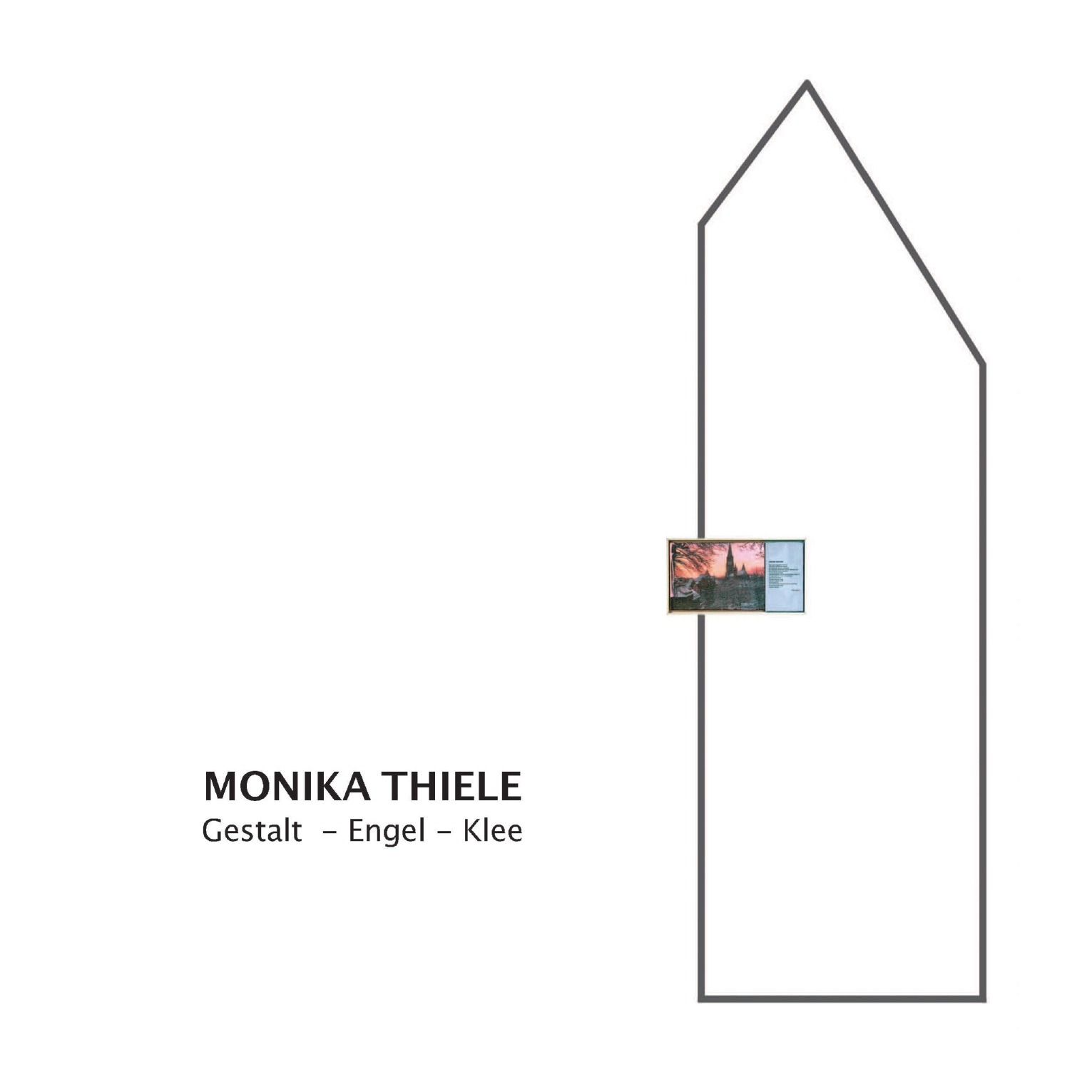 Katalogcover Monika Thiele – Gestalt, Engel, Klee, 2015